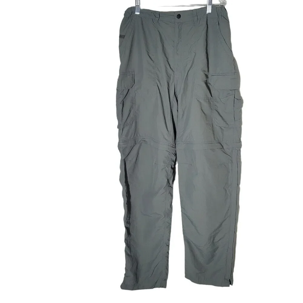 REI Men's Hiking Pants Size Large 36L Green Zip Off Convertible Outdoor Gorpcore